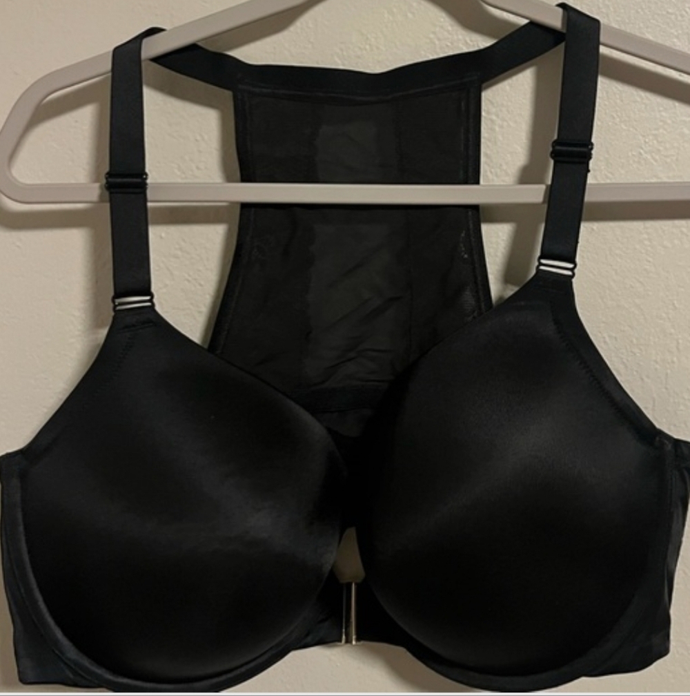 CACIQUE Padded Racerback BRA boost plunge LIKE NEW front closure SIZE 44DD - Picture 6 of 6